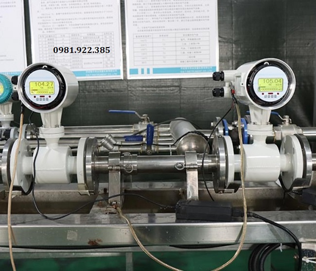 Đồng hồ đo nước điện tử lắp đặt tại KCN Sông Công - Thái Nguyên