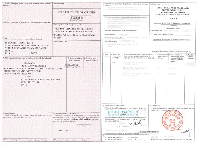 Quy trình cấp và xác nhận certificate of original