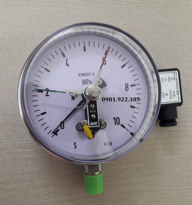 Đồng hồ đo áp suất 3 kim 63mm
