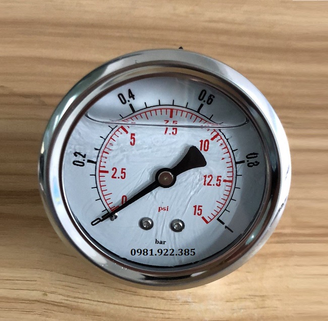 Đồng hồ đo áp suất chân sau mặt dầu