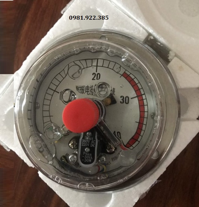 Đồng hồ đo áp suất 3 kim mặt dầu