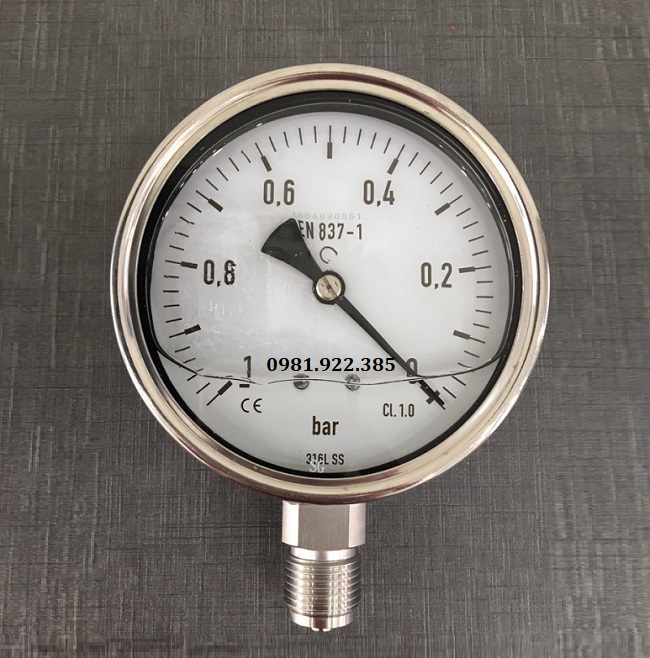 Đồng hồ đo áp suất âm có dầu