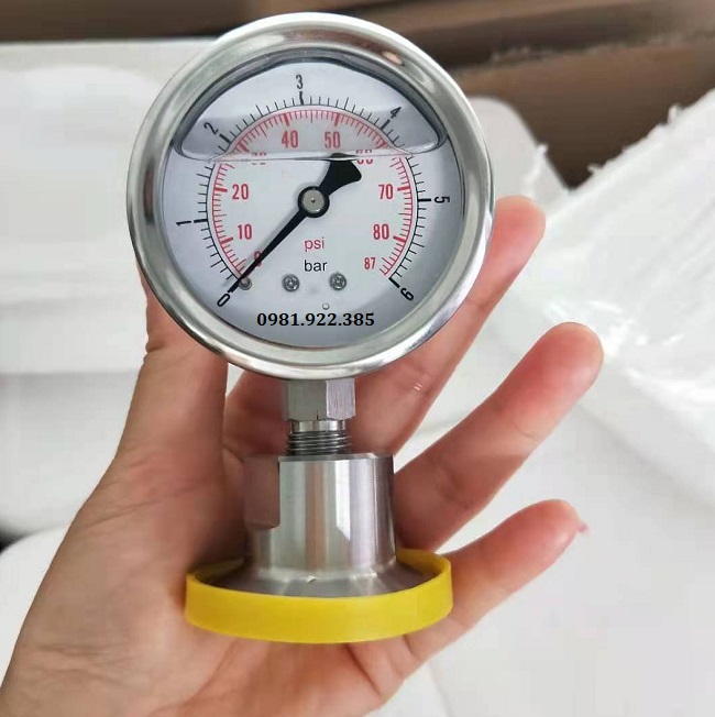 Đồng hồ đo áp suất dạng màng mặt dầu