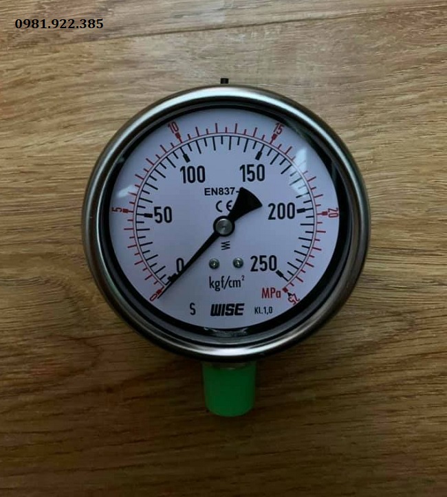 Đồng hồ đo áp suất khí nén chân đứng