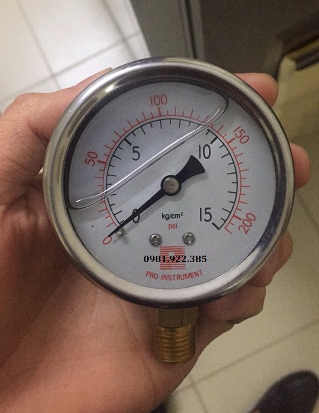 Đồng hồ đo áp suất nước có dầu