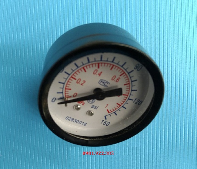 Đồng hồ đo áp suất vỏ thép chân sau