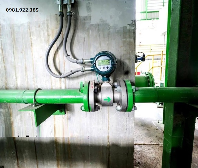 Đồng hồ đo nước điện tử lắp đặt tại KCN Phố Nối A - Hưng Yên