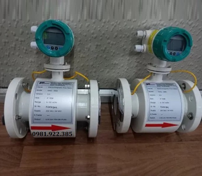 Đồng hồ đo nước điện tử mặt bích DN100
