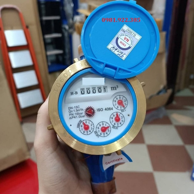 Đồng hồ đo nước sạch nối ren 20mm