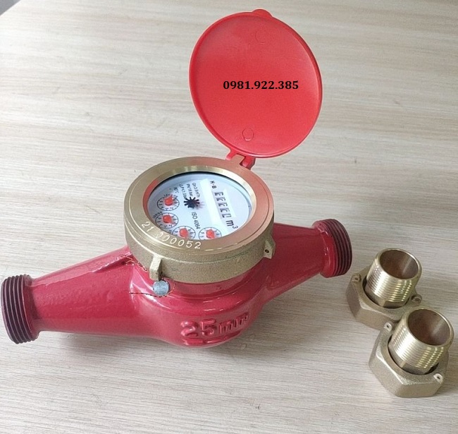 Đồng hồ đo lưu lượng nước nóng nối ren