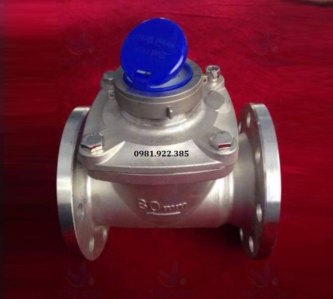 Đồng hồ đo nước inox mặt bích