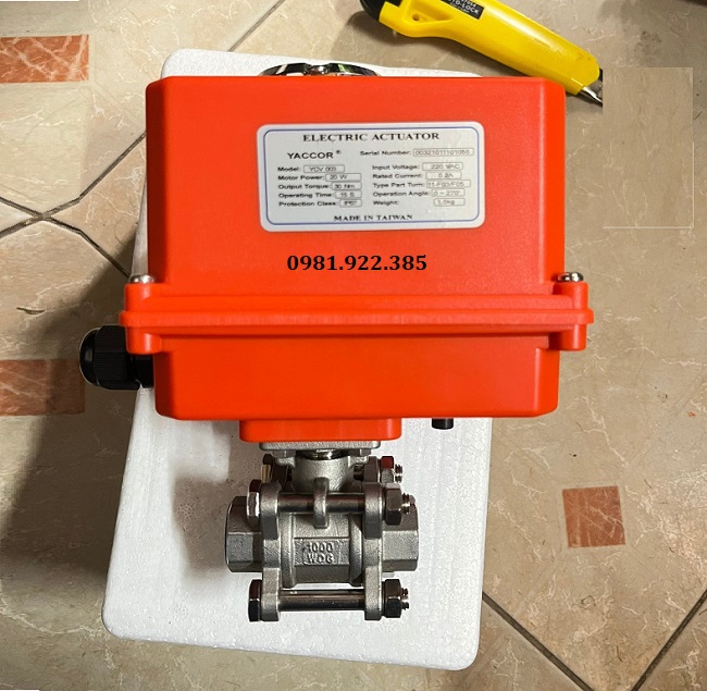 Hình ảnh van bi điều khiển điện DN25