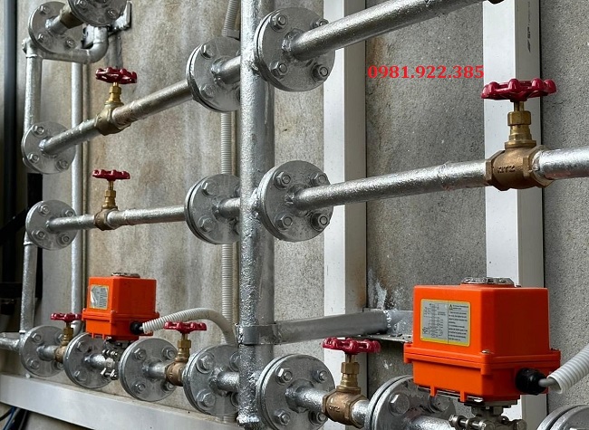 Ứng dụng van bi điều khiển điện ON/OFF