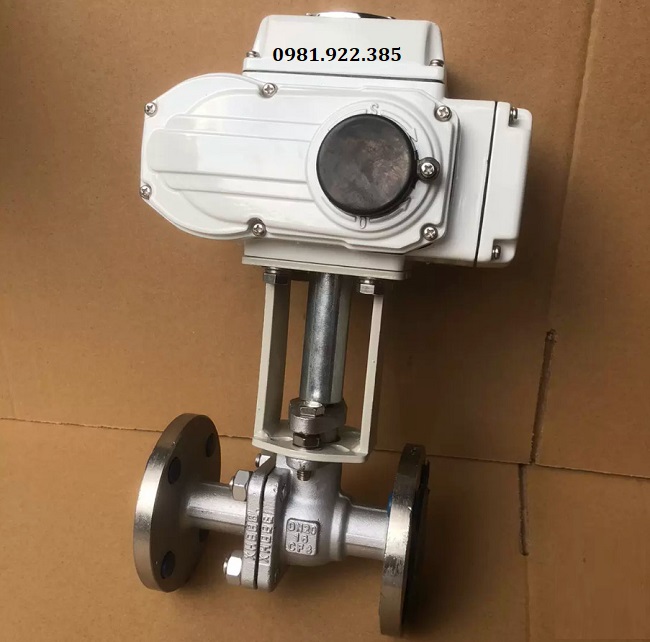 Van bi inox trục dài điều khiển điện