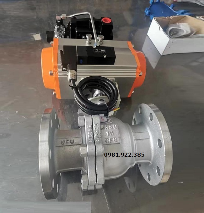 Hình ảnh van bi điều khiển khí nén DN125
