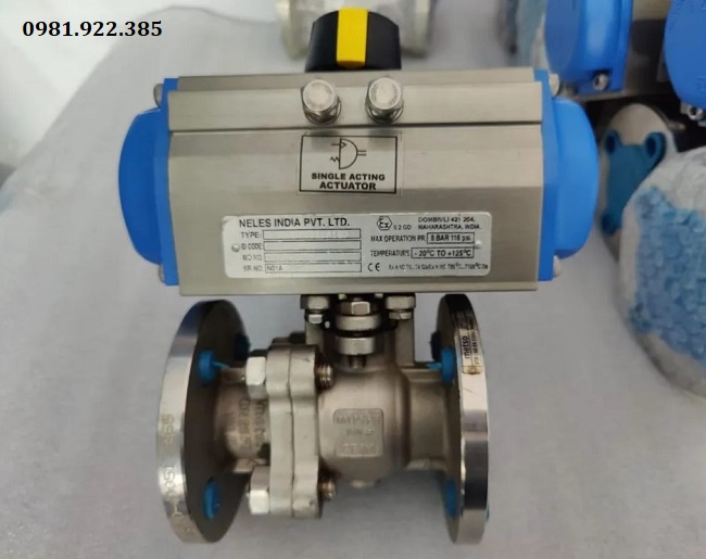 Hình ảnh van bi điều khiển khí nén DN40