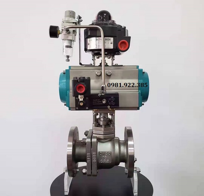 Hình ảnh van bi điều khiển khí nén DN50