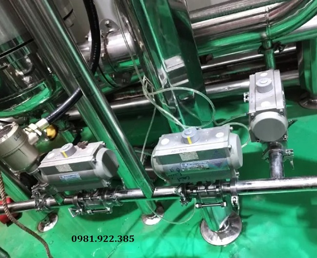 Lắp đặt van bi điều khiển khí nén