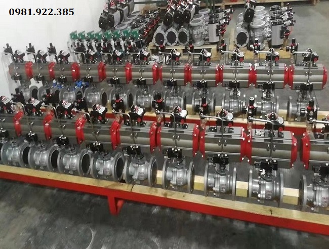 Van bi điều khiển khí nén tác động đơn DN200