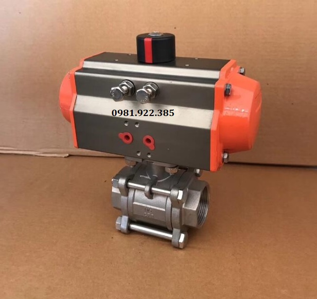 Van bi nối ren điều khiển khí nén DN25