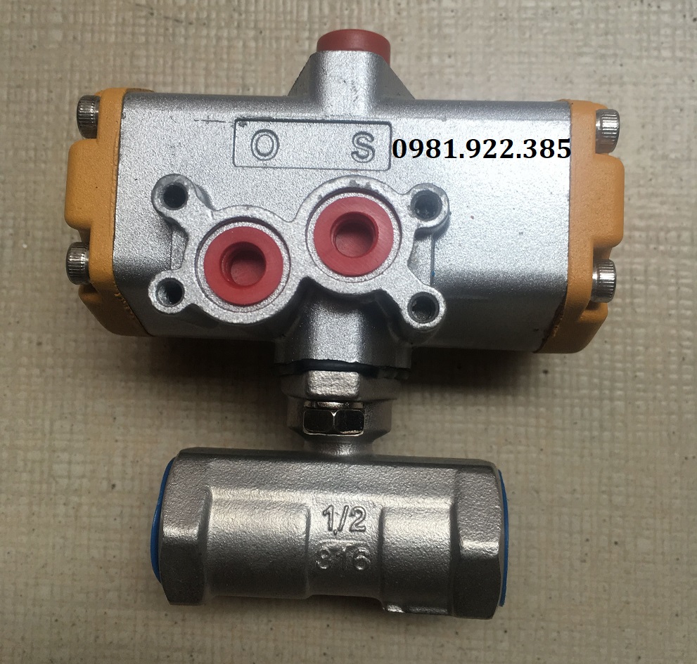 Van bi nối ren điều khiển khí nén DN15