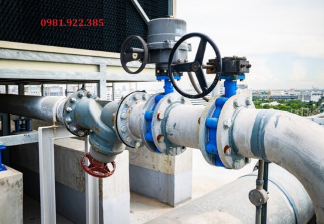 Hình ảnh van bướm lắp đặt tại KCN Đại Hiệp - Quảng Nam