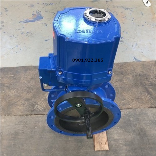 Hình ảnh van bướm điều khiển điện DN125