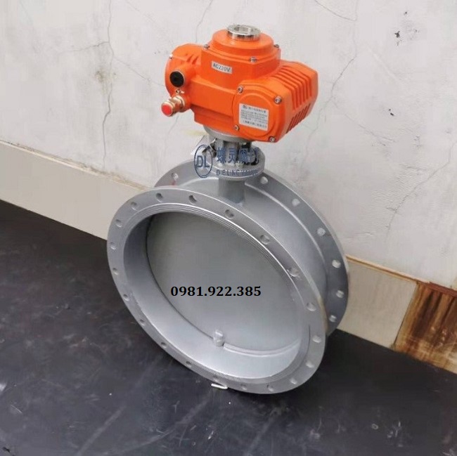 Hình ảnh van bướm điều khiển điện DN800
