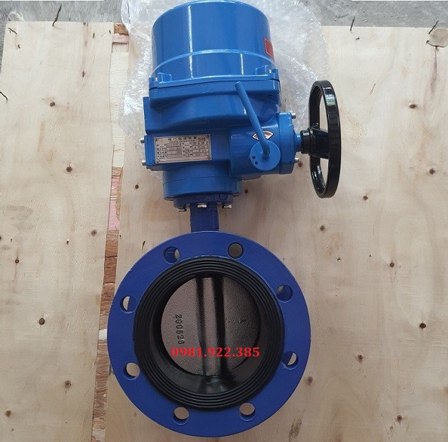 Van bướm tay quay điều khiển điện DN125