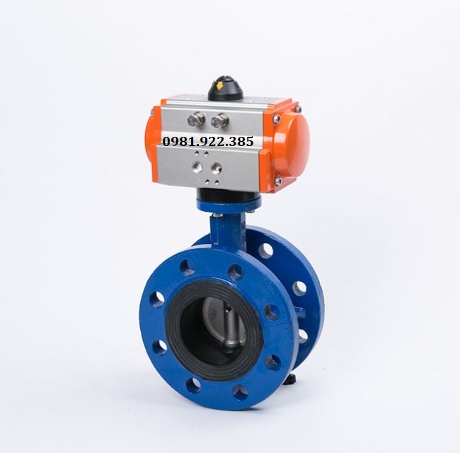 Hình ảnh van bướm điều khiển khí nén DN200