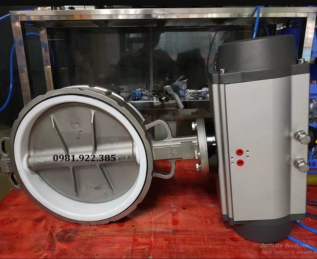 Van bướm điều khiển khí nén DN300