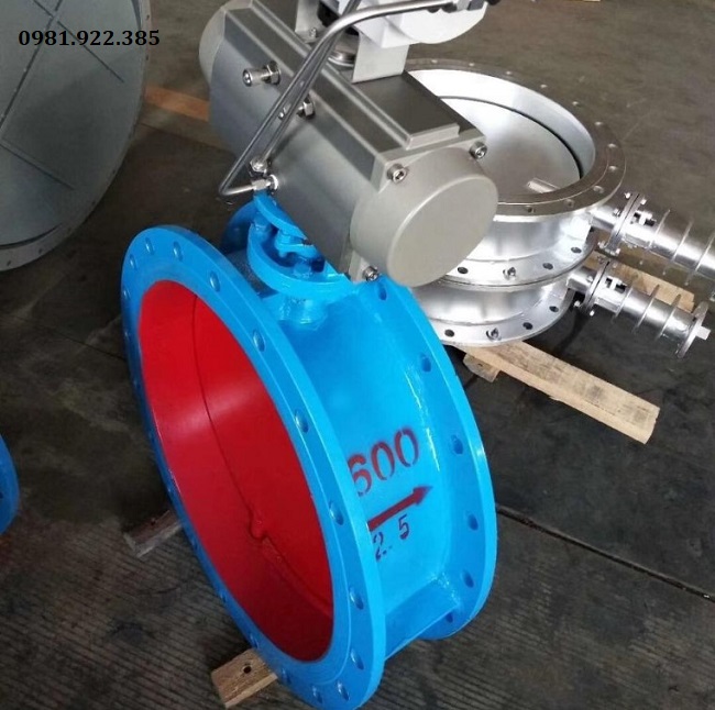 Van bướm điều khiển khí nén DN600