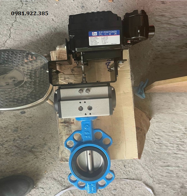 Van bướm điều khiển khí nén tuyến tính DN100