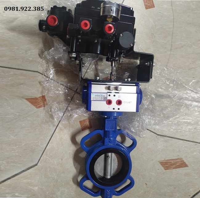 Van bướm điều khiển khí nén tuyến tính DN65