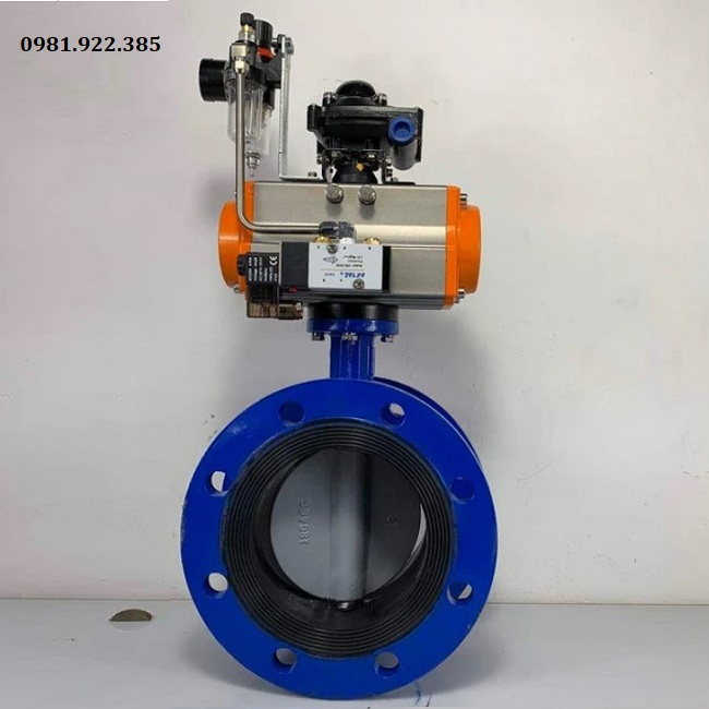 Van bướm nước điều khiển khí nén