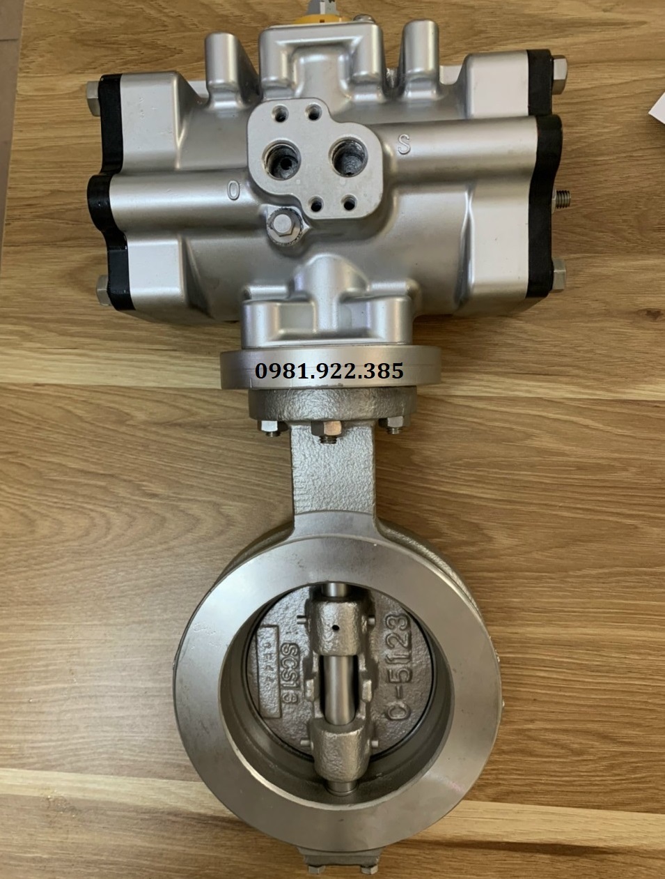Van bướm inox điều khiển khí nén chịu nhiệt độ cao