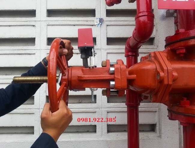 Hình ảnh van cổng lắp đặt tại KCN Thăng Long - Hà Nội