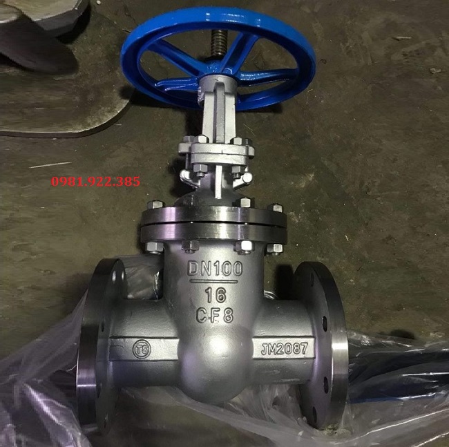 Van cổng inox DN100