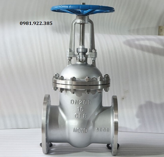 Van cổng inox DN200