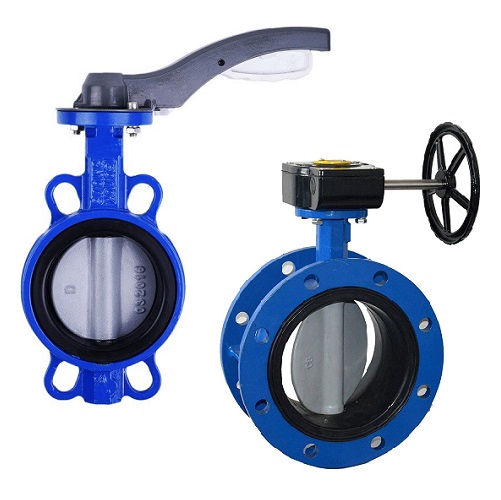 Sự khác nhau giữa van bướm mặt bích và van bướm kẹp wafer